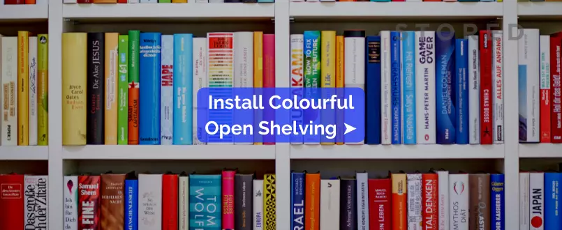 Install Colourful Open Shelving - Brilliant Small Space Toy Storage Ideas That Will Make Your Life Easier